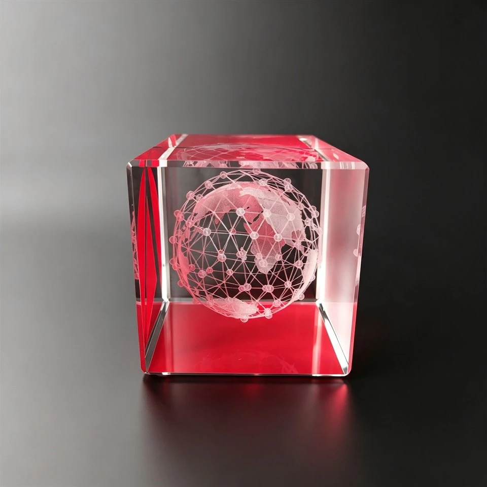 Red Globe Laser Engraved Cube best