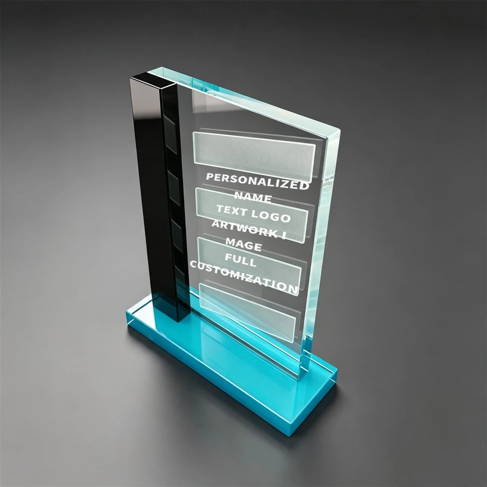 Slant Bar Turquoise Base Crystal Award best